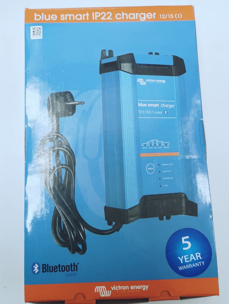 Victron Energy Blue Smart IP22 Charger 12/15 (1) 230v UK BPC121542022 9000000822