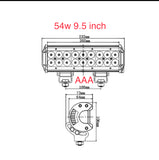 54w 9.5" Cree Bar Spotlight 12-24v 9000000159