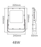 48w LED Floodlight 2022 Style 100-265v AC 9000000911