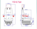 BOAT SEAT YS16 TALL WITHOUT SUSPENSION  9000000248
